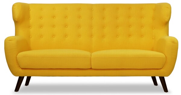 Replica WingBack Designer 3 Seater Sofa (Yellow)*